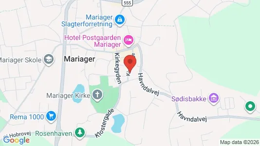 Erhvervslejemål til salg i Mariager - kort over placeringen