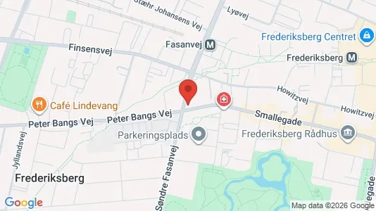 Boligudlejningsejendomme til salg i Frederiksberg - kort over placeringen