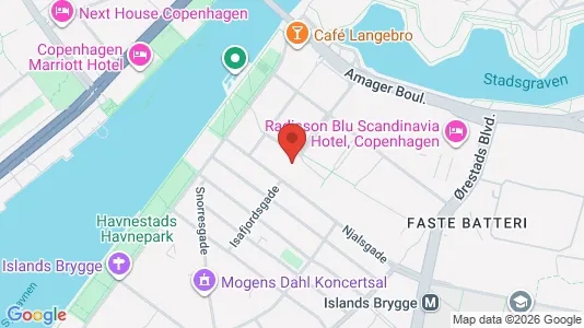 Kontorlokaler til leje i København S - kort over placeringen