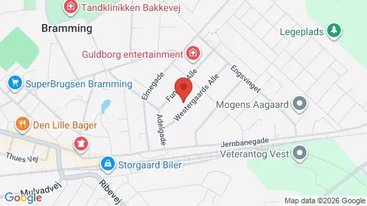 Erhvervslejemål til leje i Bramming - kort over placeringen