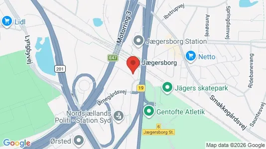 Kontorlokaler til leje i Gentofte - kort over placeringen