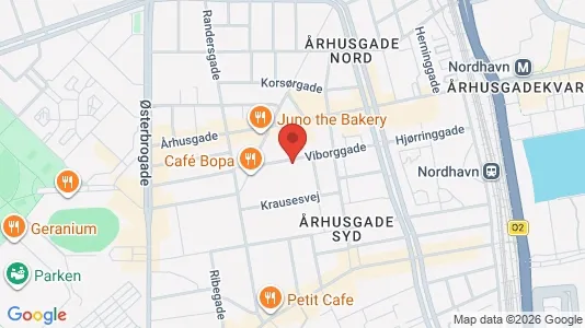 Kontorlokaler til leje i Østerbro - kort over placeringen