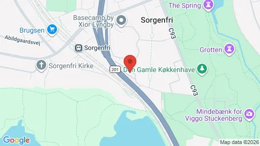 Kontorlokaler til leje i Kongens Lyngby - kort over placeringen