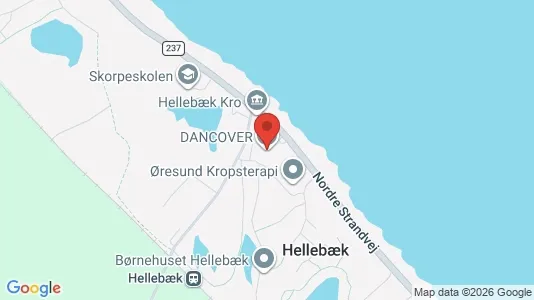 Kontorlokaler til leje i Hellebæk - kort over placeringen