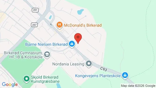 Kontorlokaler til leje i Birkerød - kort over placeringen