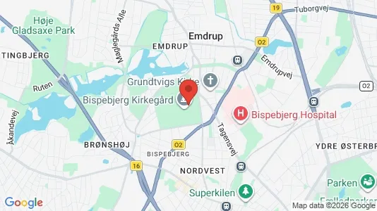 Butikslokaler til salg i København NV - kort over placeringen