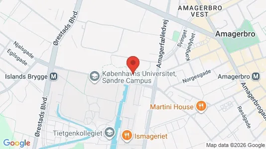 Kontorlokaler til leje i København S - kort over placeringen