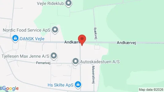 Kontorlokaler til leje i Vejle Centrum - kort over placeringen