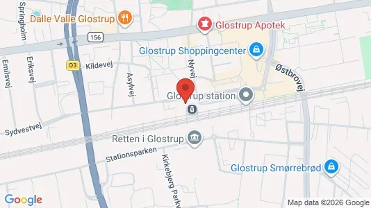 Kontorlokaler til leje i Glostrup - kort over placeringen