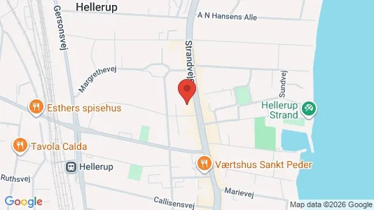 Kontorlokaler til leje i Hellerup - kort over placeringen