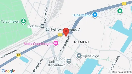 Kontorlokaler til leje i København SV - kort over placeringen