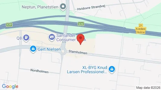 Kontorlokaler til leje i Hvidovre - kort over placeringen