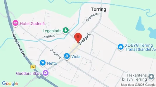 Kontorlokaler til leje i Tørring - kort over placeringen