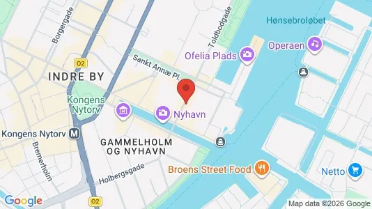 Kontorlokaler til leje i København K - kort over placeringen