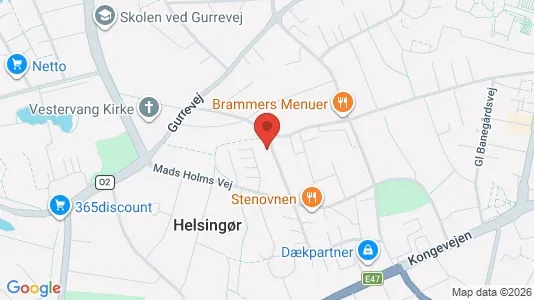 Boligudlejningsejendomme til salg i Helsingør - kort over placeringen