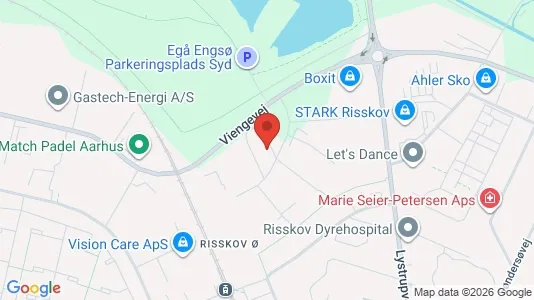 Lagerlokaler til leje i Risskov - kort over placeringen