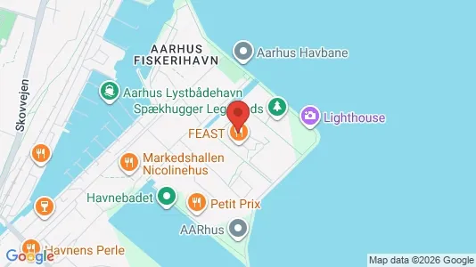 Kontorlokaler til leje i Århus C - kort over placeringen
