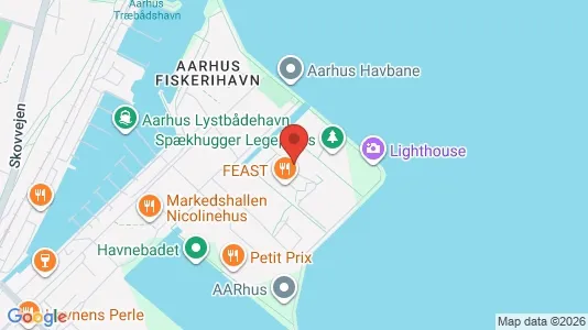 Kontorlokaler til leje i Århus C - kort over placeringen