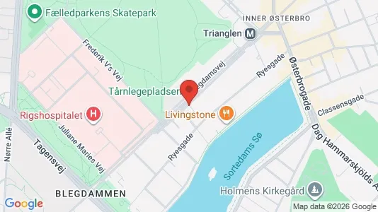 Kontorlokaler til leje i Østerbro - kort over placeringen