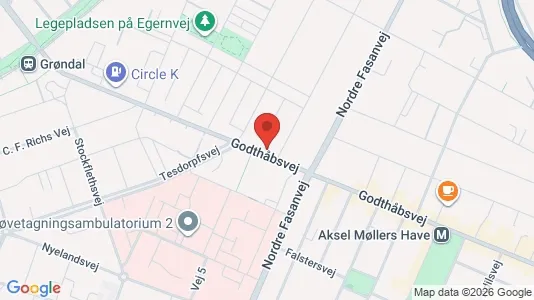 Kontorlokaler til leje i Frederiksberg - kort over placeringen