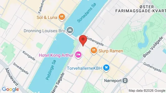 Lagerlokaler til leje i København K - kort over placeringen