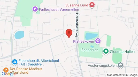 Lagerlokaler til leje i Albertslund - kort over placeringen