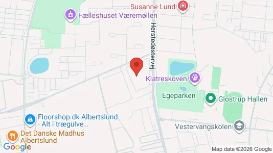 Lagerlokaler til leje i Albertslund - kort over placeringen