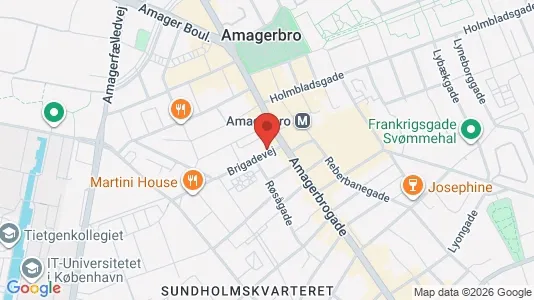 Værkstedslokaler til salg i København S - kort over placeringen