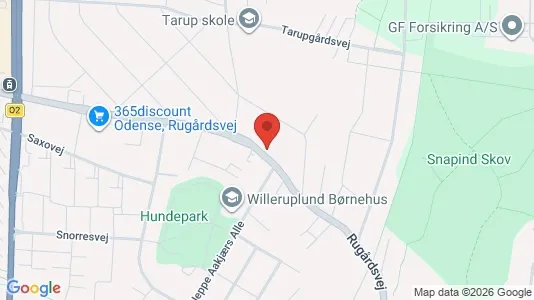 Boligudlejningsejendomme til salg i Odense NV - kort over placeringen