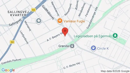 Lagerlokaler til leje i Vanløse - kort over placeringen