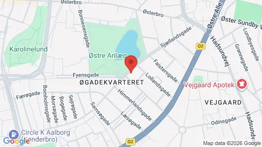 Boligudlejningsejendomme til salg i Aalborg Centrum - kort over placeringen
