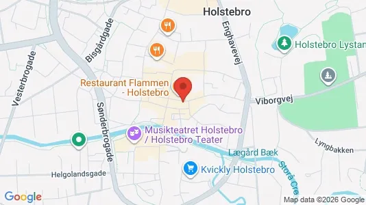 Kontorlokaler til leje i Holstebro - kort over placeringen