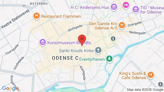 Kontorlokaler til leje i Odense C - kort over placeringen