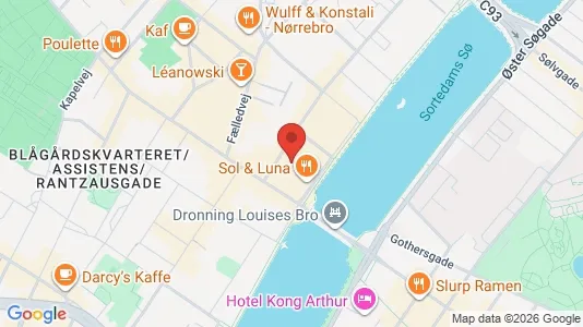 Kontorlokaler til leje i Nørrebro - kort over placeringen
