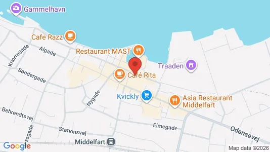 Kontorlokaler til leje i Fredericia - kort over placeringen