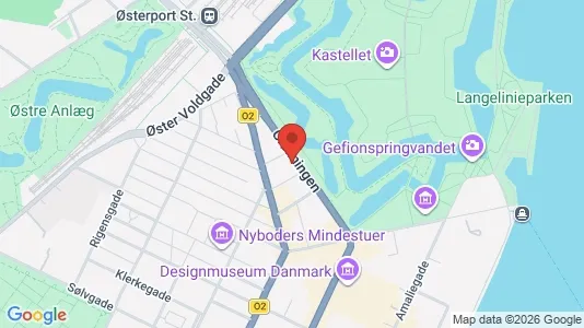 Kontorlokaler til leje i København K - kort over placeringen