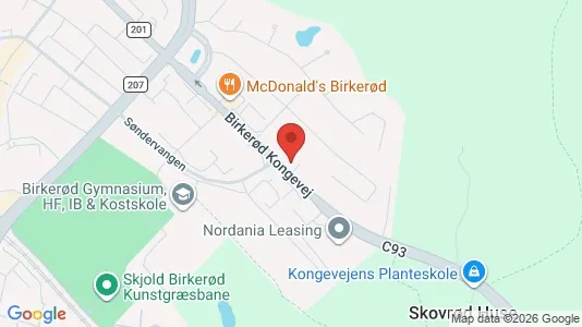 Kontorlokaler til leje i Birkerød - kort over placeringen
