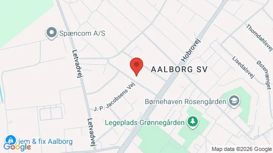 Kontorlokaler til salg i Aalborg SV - kort over placeringen