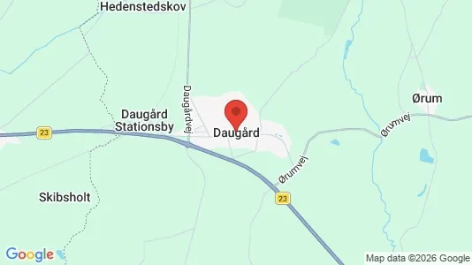 Erhvervslejemål til leje i Daugård - kort over placeringen