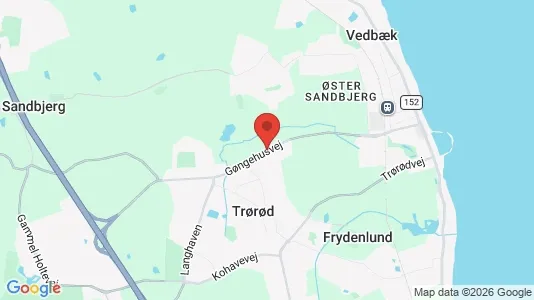 Erhvervslejemål til leje i Vedbæk - kort over placeringen