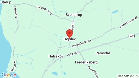 Erhvervslejemål til leje i Højslev - kort over placeringen