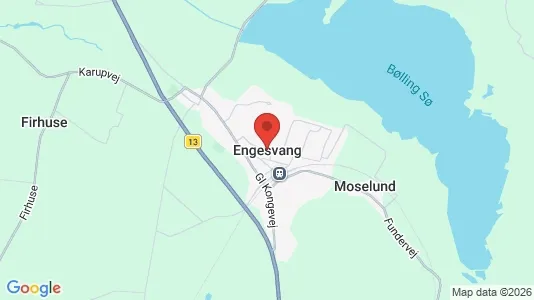 Erhvervslejemål til leje i Engesvang - kort over placeringen