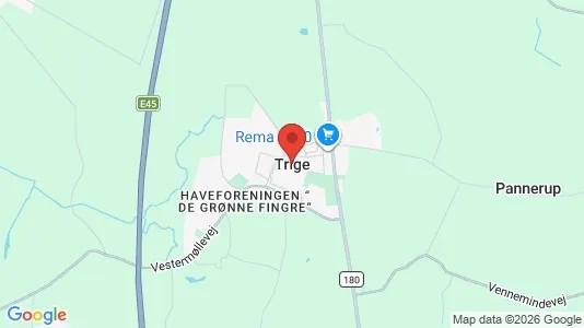 Erhvervslejemål til leje i Trige - kort over placeringen
