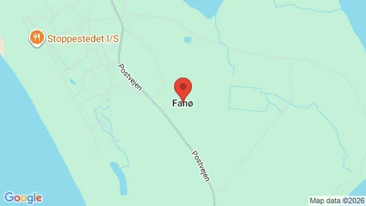 Erhvervslejemål til leje i Fanø - kort over placeringen