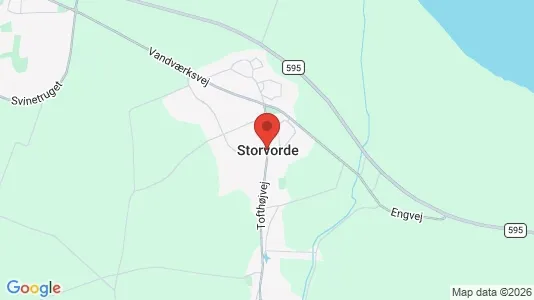 Erhvervslejemål til leje i Storvorde - kort over placeringen