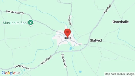 Erhvervslejemål til leje i Balle - kort over placeringen
