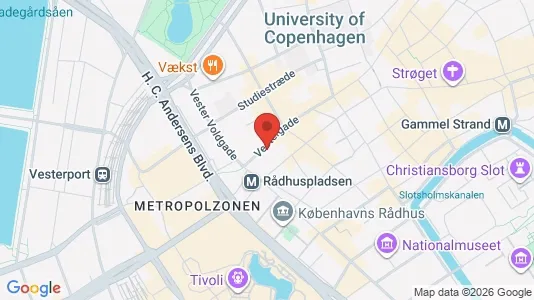 Erhvervslejemål til leje i København K - kort over placeringen