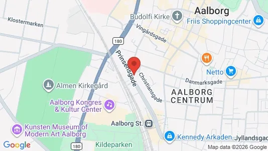 Boligudlejningsejendomme til salg i Aalborg Centrum - kort over placeringen