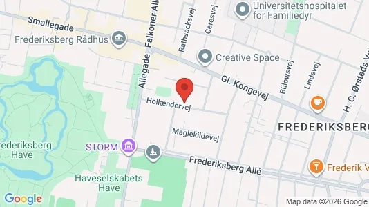 Boligudlejningsejendomme til salg i Frederiksberg C - kort over placeringen