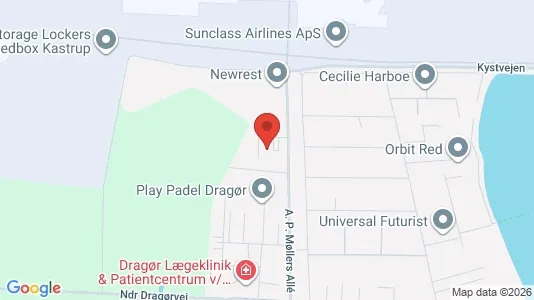 Erhvervslejemål til leje i Dragør - kort over placeringen